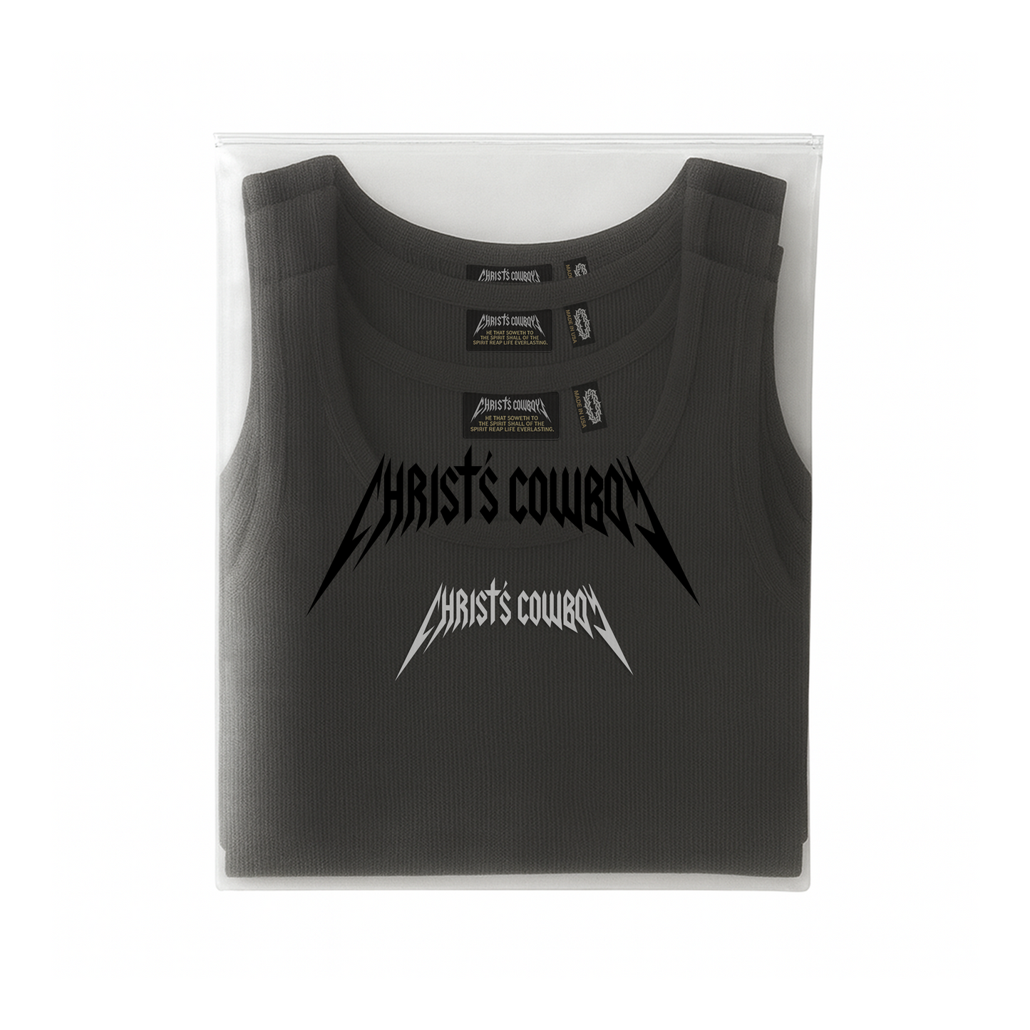 THE "NAZARITE" BLACK TANK (Pack of 3)