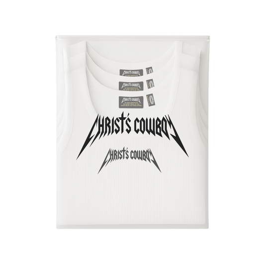 THE "SALT" WHITE TANK (Pack of 3)